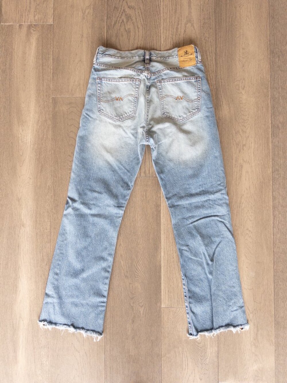 Denimist Jaclyn Slim Kick Cropped Jeans Raw Hem Size 27 - Picture 4 of 9